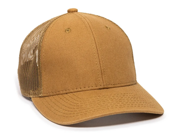 Outdoor Cap DUK-800M Washed Canvas Mesh Back Cap