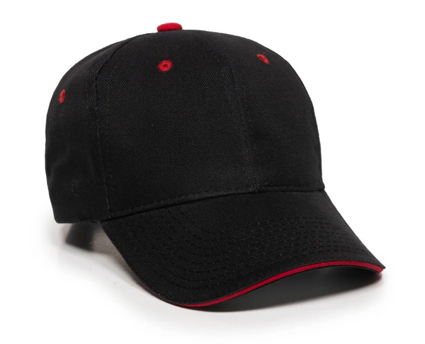 Outdoor Cap GL-845 Brushed Twill Sandwich Visor Cap