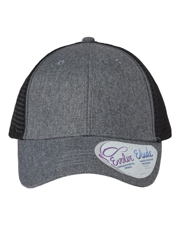 Infinity Her Charlie Women's Modern Trucker Cap - Leather Patch