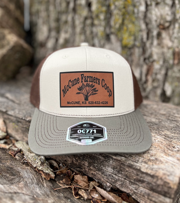 Outdoor Cap OC771 Trucker Cap - Leather Patch