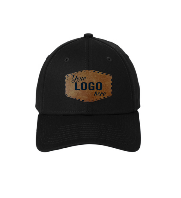 New Era Structured Stretch Cotton Cap - Leather Patch