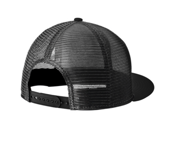 New Era Standard Fit Snapback Trucker Cap - Leather Patch