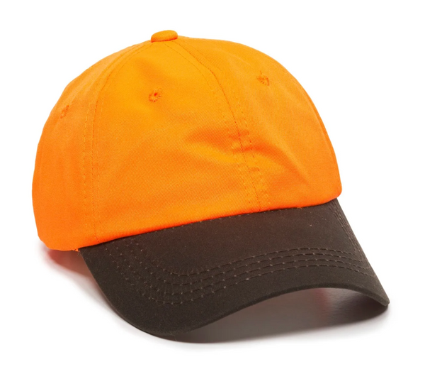 Outdoor Cap 553IS Blaze Orange and Waxed Cotton Cap