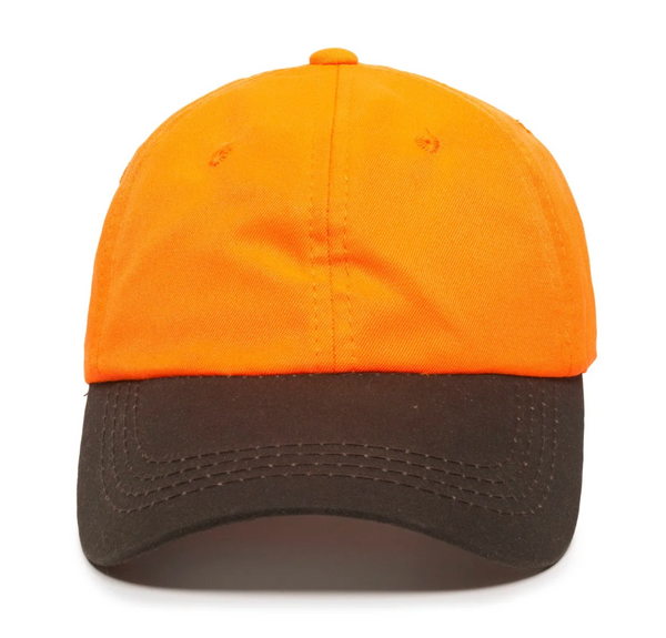 Outdoor Cap 553IS Blaze Orange and Waxed Cotton Cap