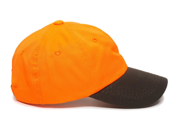 Outdoor Cap 553IS Blaze Orange and Waxed Cotton Cap