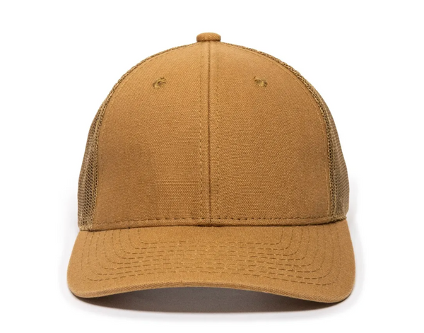 Outdoor Cap DUK-800M Washed Canvas Mesh Back Cap