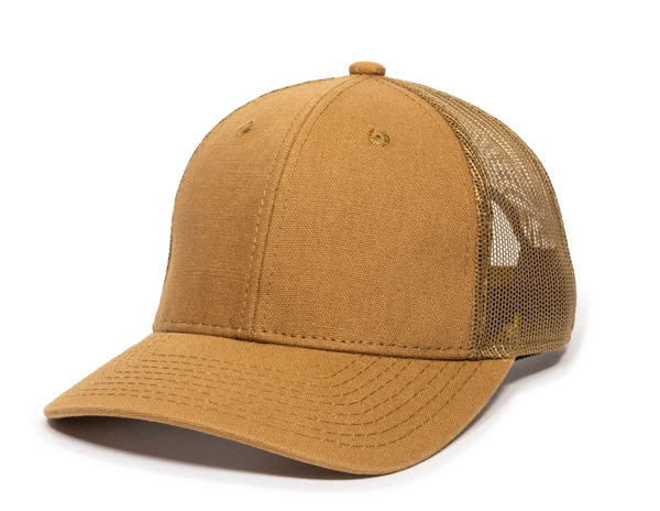 Outdoor Cap DUK-800M Washed Canvas Mesh Back Cap