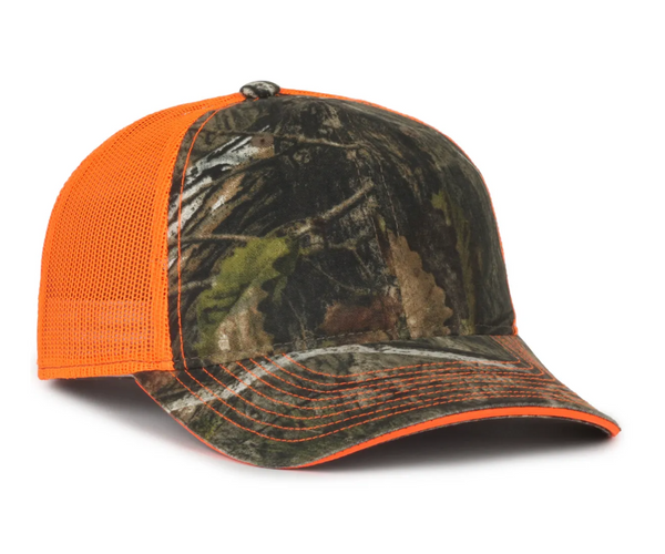Outdoor Cap CGWM-301 Washed Camo Mesh Back Cap