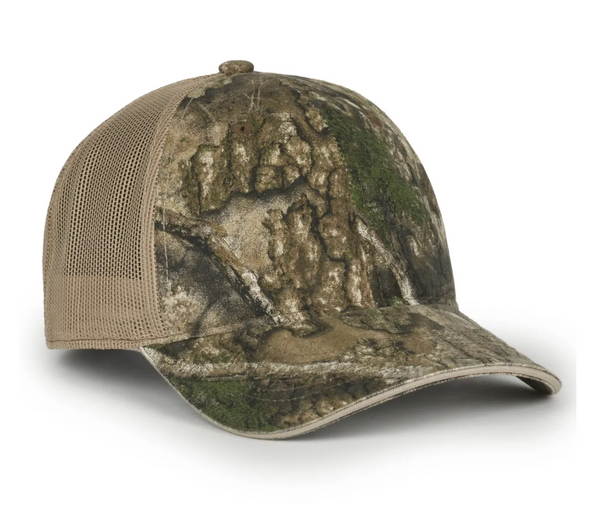 Outdoor Cap CGWM-301 Washed Camo Mesh Back Cap