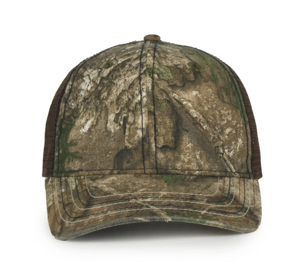 Outdoor Cap CWF-310 Mesh Back Camo Hat with Flag Undervisor