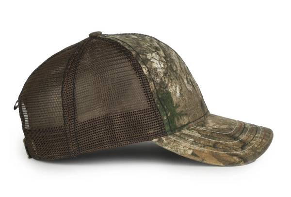 Outdoor Cap CWF-310 Mesh Back Camo Hat with Flag Undervisor
