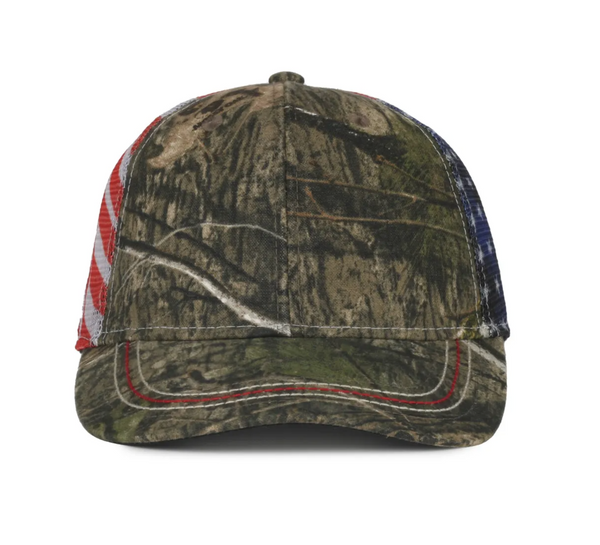Outdoor Cap CWF-400M American Flag Camo Mesh Back Cap