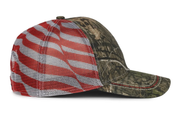 Outdoor Cap CWF-400M American Flag Camo Mesh Back Cap