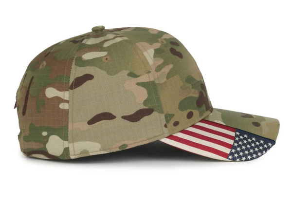 Outdoor Cap CWF-405 Multicam Cap with Flag Visor Insert