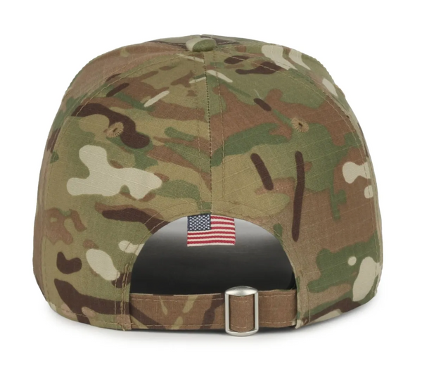 Outdoor Cap CWF-405 Multicam Cap with Flag Visor Insert