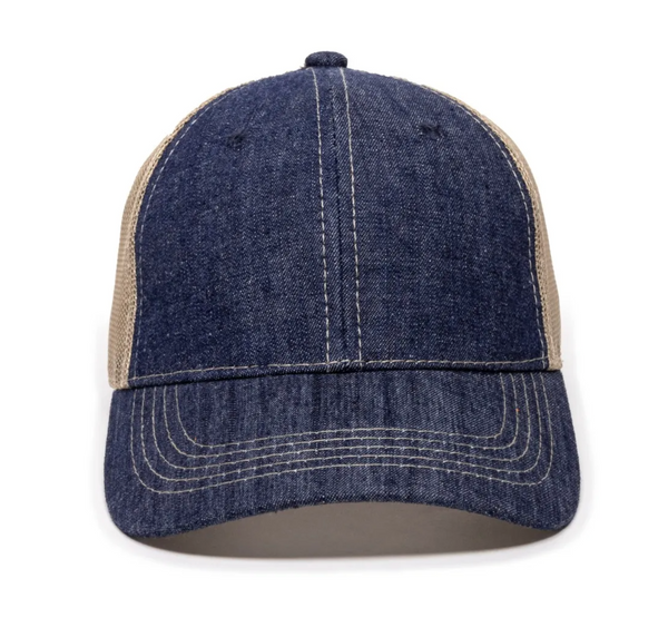 Outdoor Cap DN-200M Heavy Washed Denim Mesh Back Cap