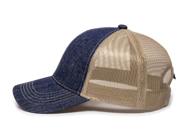 Outdoor Cap DN-200M Heavy Washed Denim Mesh Back Cap