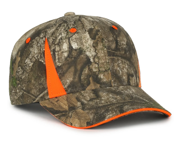 Outdoor Cap CBI-305 Canvas Camo with Blaze Inserts