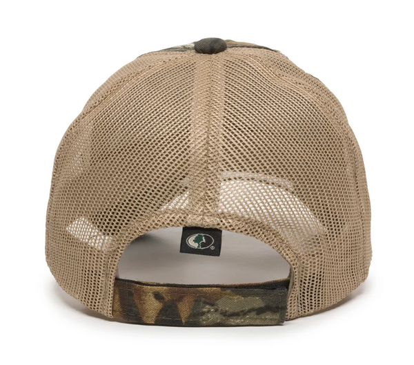 Outdoor Cap CGWM-301 Washed Camo Mesh Back Cap