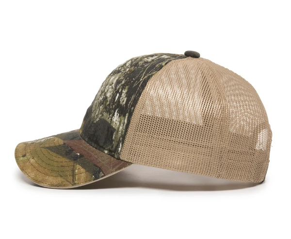 Outdoor Cap CGWM-301 Washed Camo Mesh Back Cap