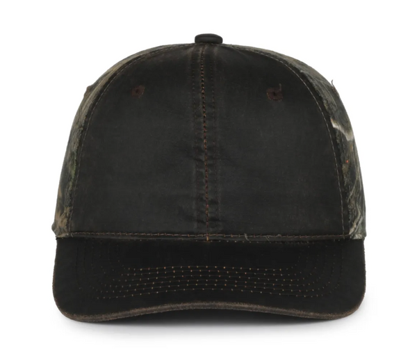 Outdoor Cap HPC-305 Weathered Cotton with Camo Back Cap