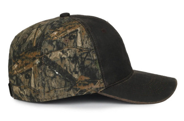 Outdoor Cap HPC-305 Weathered Cotton with Camo Back Cap