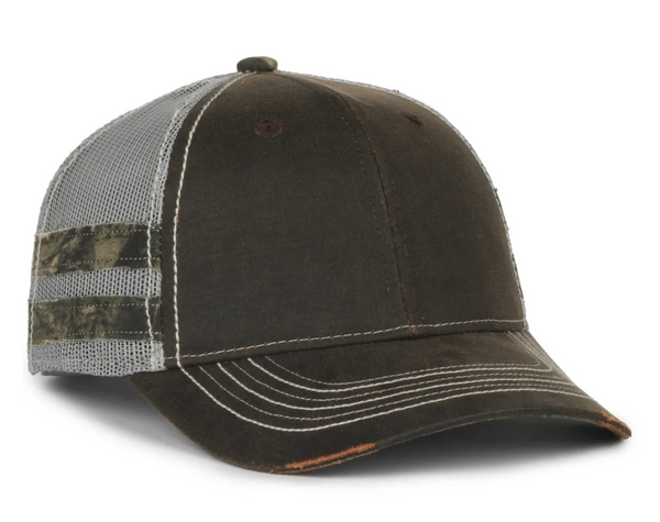 Outdoor Cap HPC-400M Weathered Cotton Mesh Back Cap