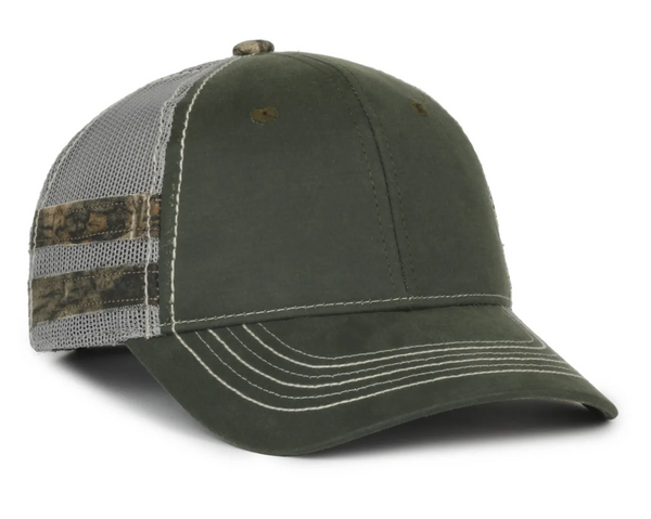 Outdoor Cap HPC-400M Weathered Cotton Mesh Back Cap