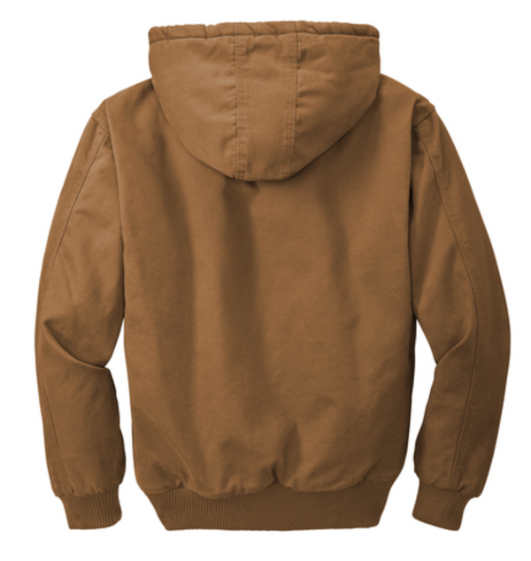 CornerStone Washed Duck Cloth Insulated Hooded Work Jacket