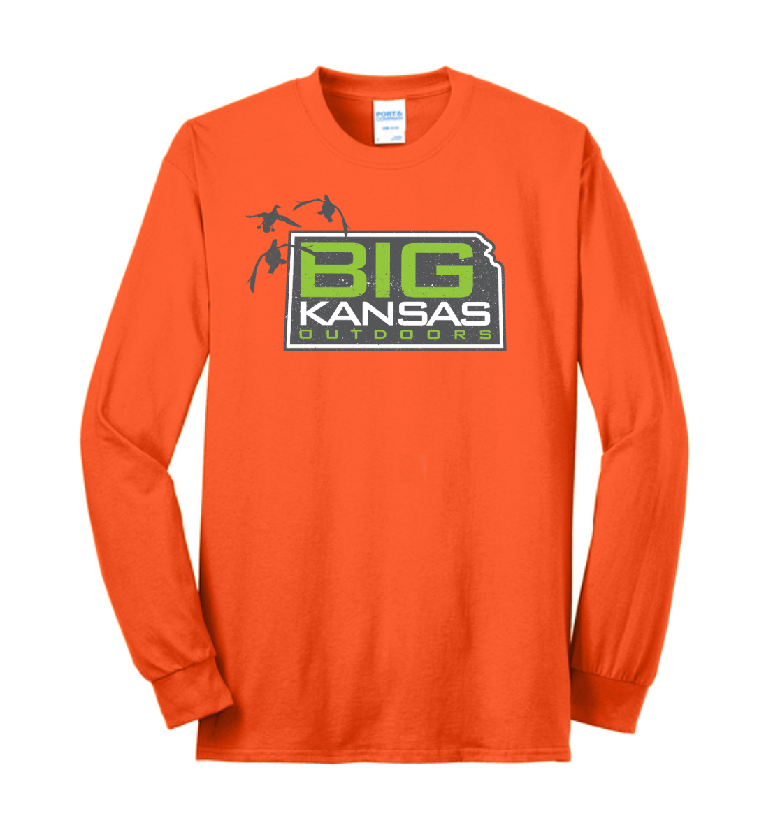 Big Kansas PC55LS Port & Company Long Sleeve Tee