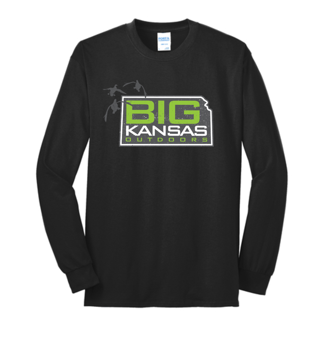 Big Kansas PC55LS Port & Company Long Sleeve Tee