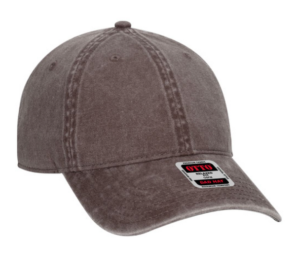 Otto Low Profile Dad Hat - Leather Patch
