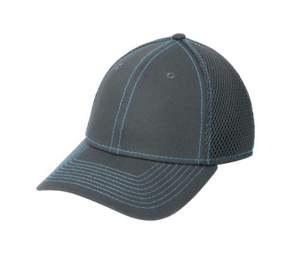 New Era Stretch Mesh Contrast Stitch Cap - Leather Patch