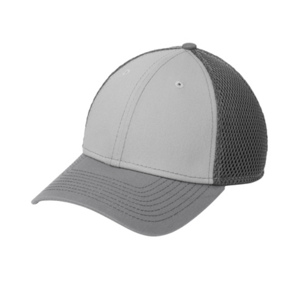 New Era Stretch Mesh Contrast Stitch Cap - Leather Patch