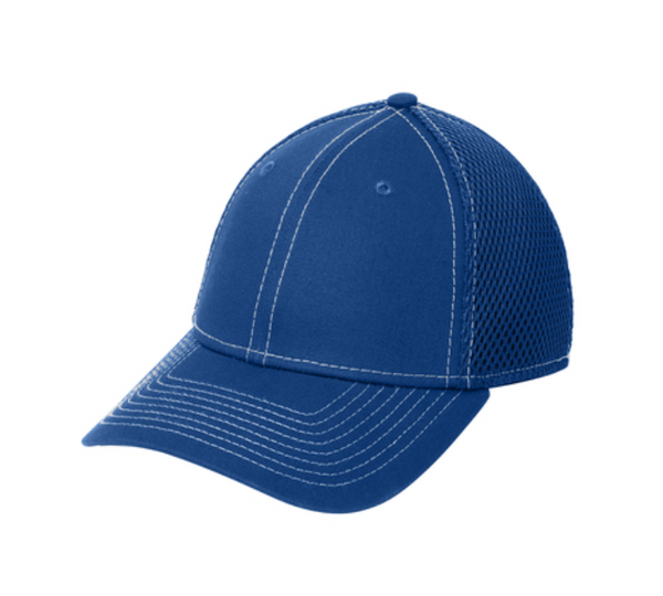New Era Stretch Mesh Contrast Stitch Cap - Leather Patch