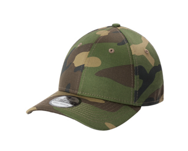 New Era Structured Stretch Cotton Cap - Leather Patch