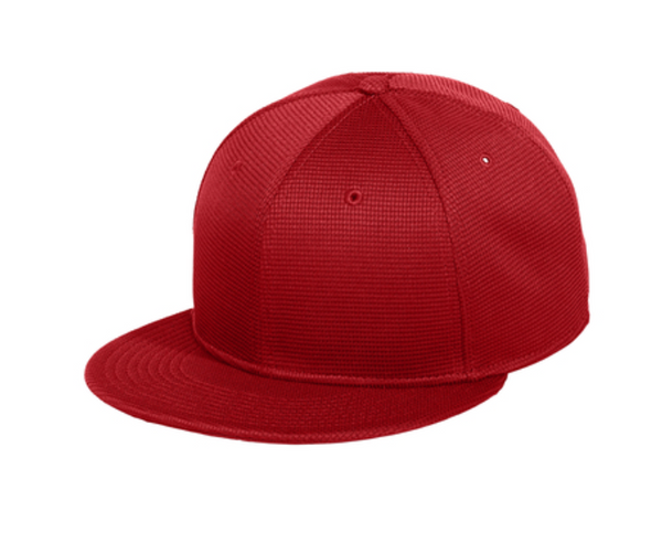New Era Pivot Flat Bill Snapback Cap - Leather Patch
