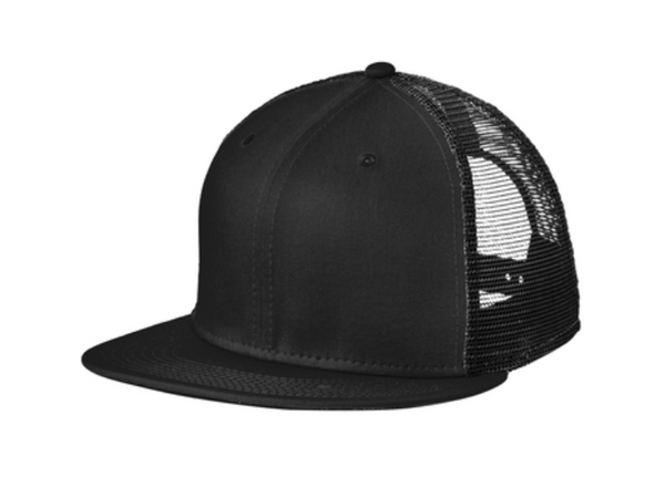New Era Standard Fit Snapback Trucker Cap - Leather Patch