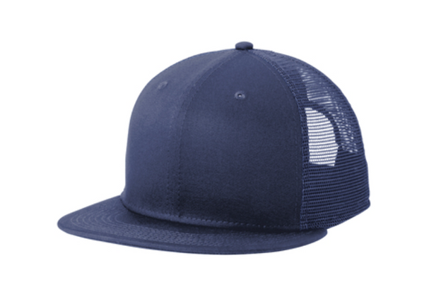 New Era Standard Fit Snapback Trucker Cap - Leather Patch