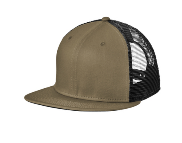 New Era Standard Fit Snapback Trucker Cap - Leather Patch