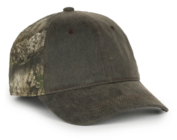Outdoor Cap HPC-305 Weathered Cotton with Camo Back Cap