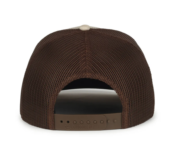 Outdoor Cap OC771 Trucker Cap - Leather Patch
