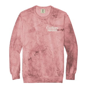 Comfort Colors Color Blast Crewneck Sweatshirt - Embroidered