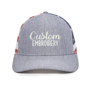 Outdoor Cap OC771PM Premium Modern Trucker with Printed Flag Mesh - Embroidered