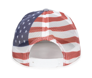 Outdoor Cap OC771PM Premium Modern Trucker with Printed Flag Mesh - Embroidered