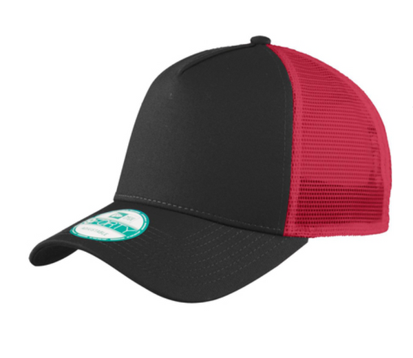 New Era Snapback Trucker Cap - Leather Patch