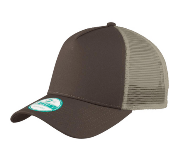 New Era Snapback Trucker Cap - Leather Patch