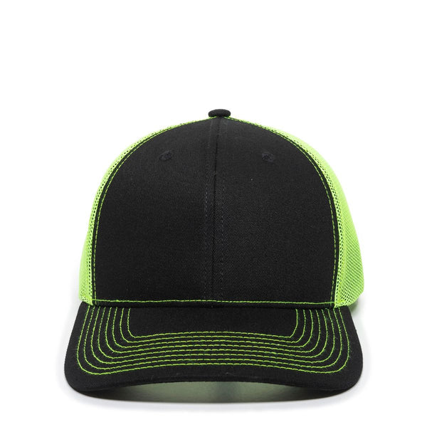Outdoor Cap OC771 Trucker Cap - Leather Patch