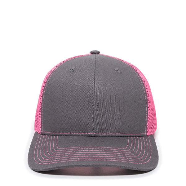 Outdoor Cap OC771 Trucker Cap - Leather Patch