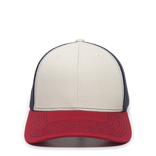 Outdoor Cap OC771 Trucker Cap - Leather Patch